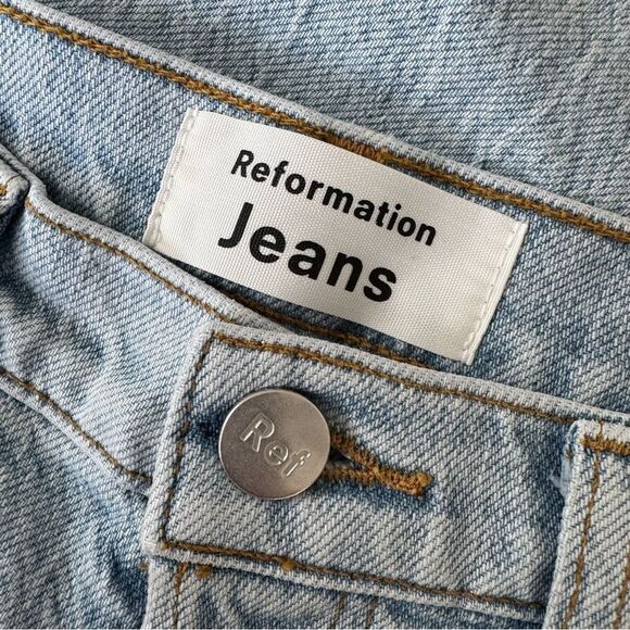 NEW Reformation Serena High Skinny Jeans in Aruba Light Wash Size 25 - Picture 8 of 10